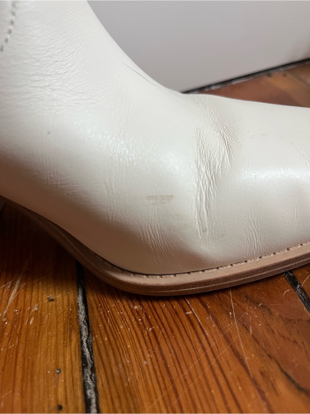 Ivory Embroidered Cowboy Boots - Picture 4 of 4